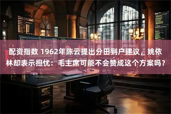 配资指数 1962年陈云提出分田到户建议，姚依林却表示担忧：毛主席可能不会赞成这个方案吗？